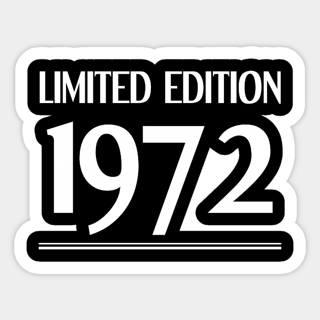 Limited Edition 1972 50. Birthday Gift Sticker by FNO